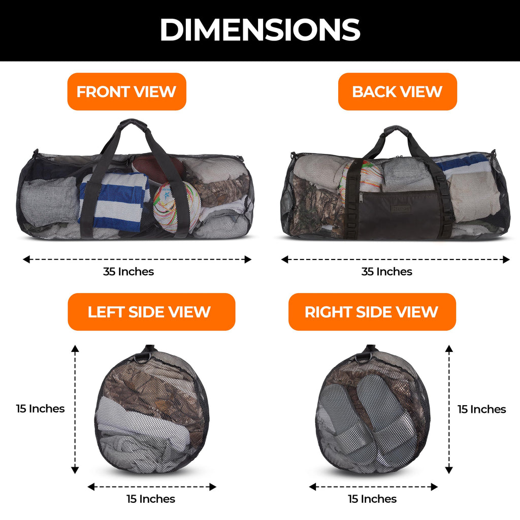 MD-3 129L 35" Water Sports Mesh Duffle Bag