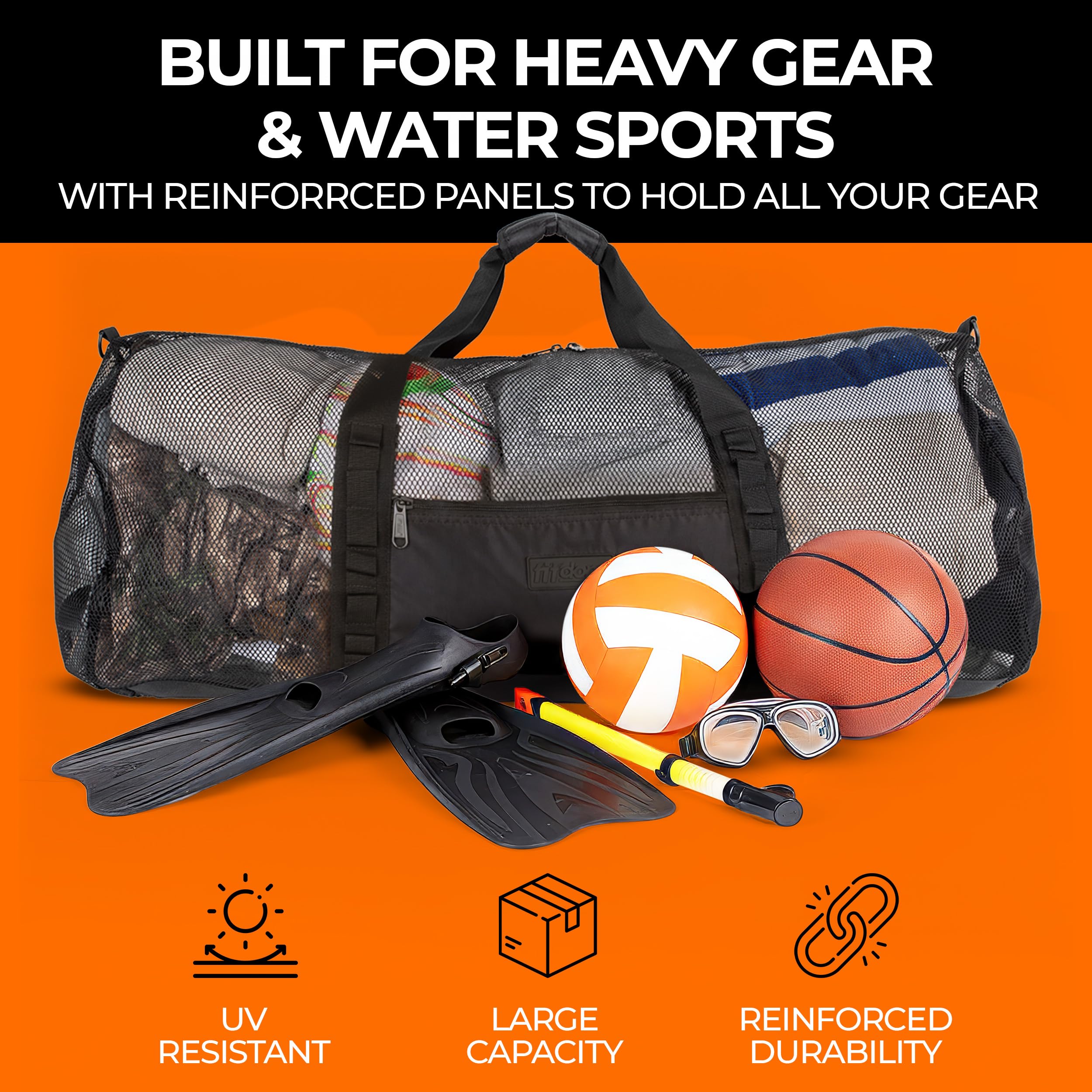 MD-3 129L 35" Water Sports Mesh Duffle Bag