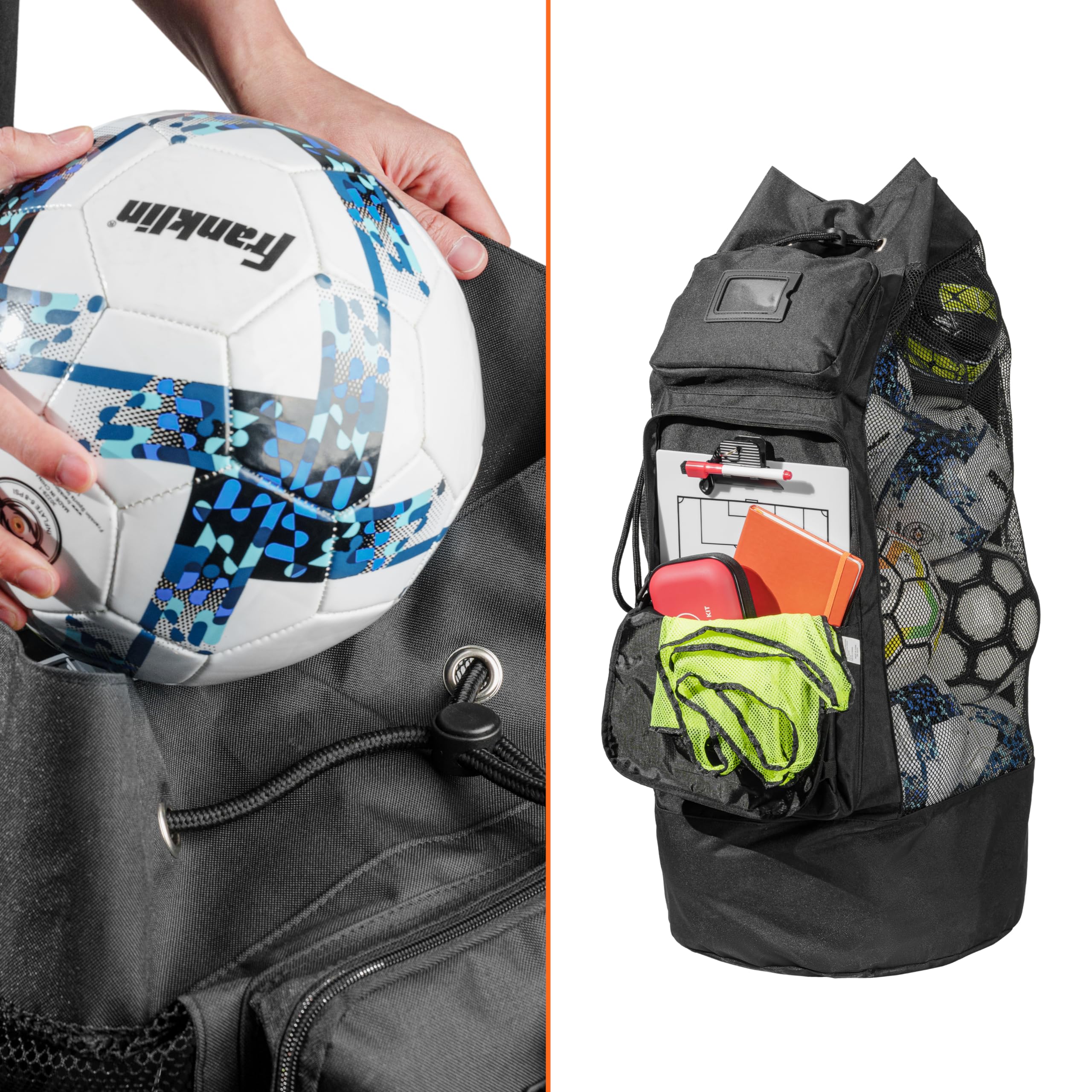 MB-8 XL Soccer Mesh Equipment Ball Bag