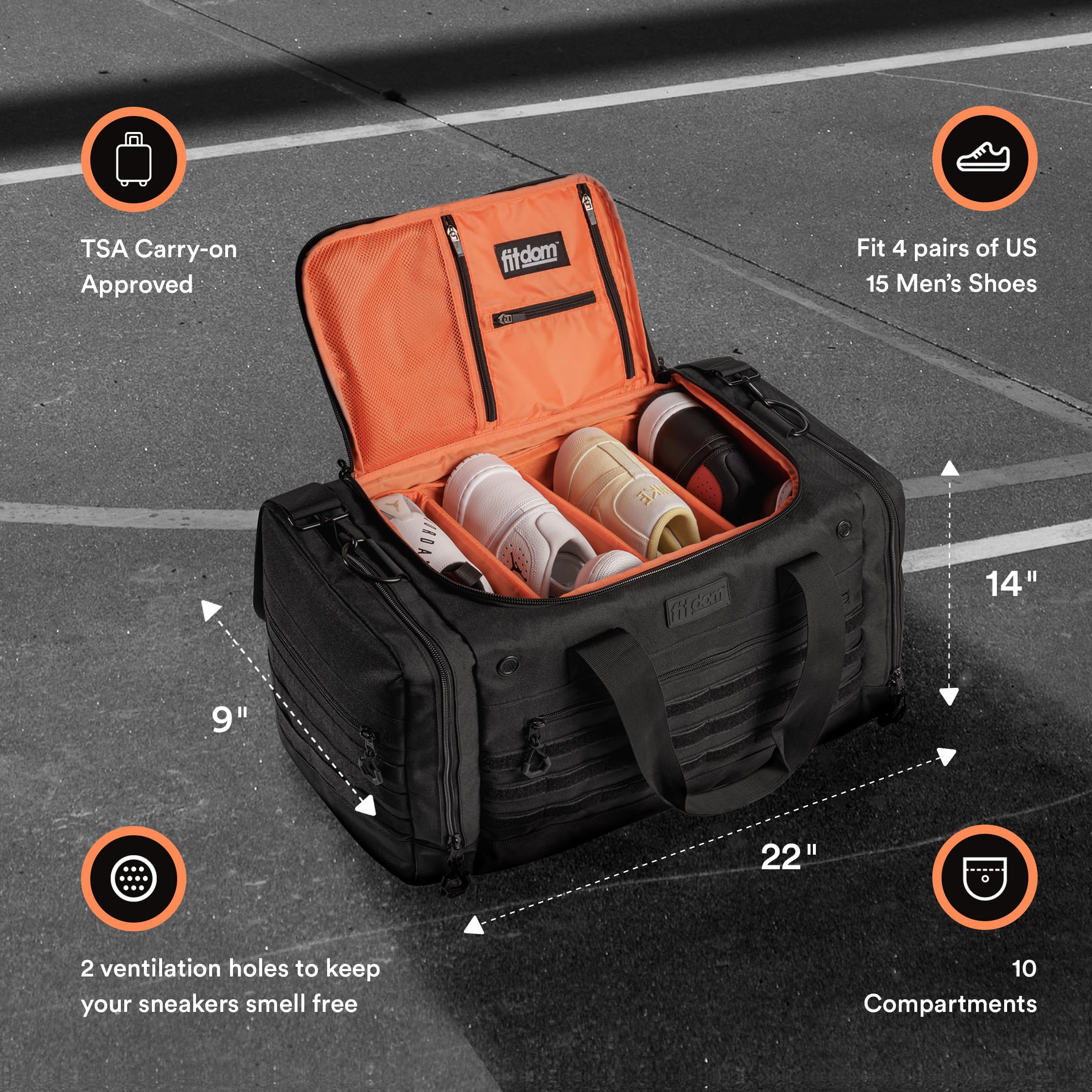 DB-4 Padded Sports Travel Duffle Bag