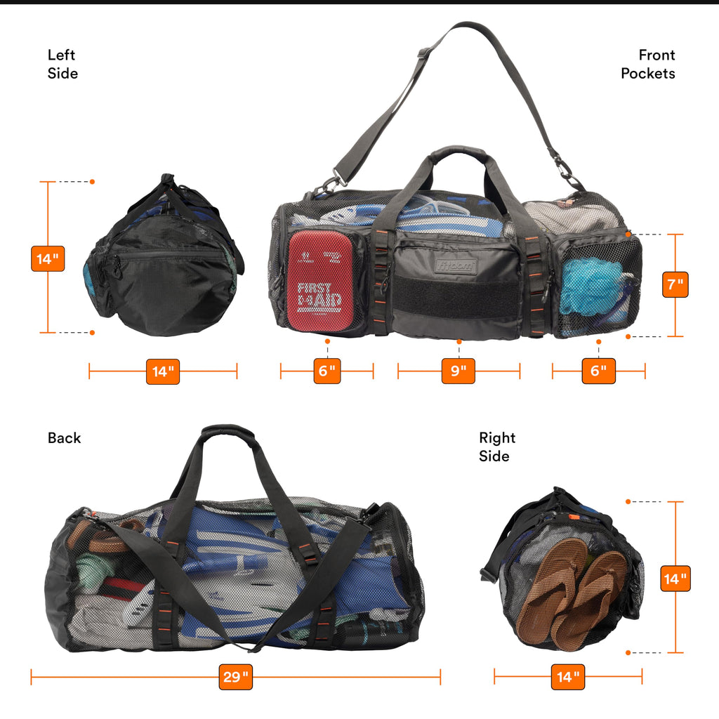 MD-2 90L Water Sports Mesh Duffle Bag