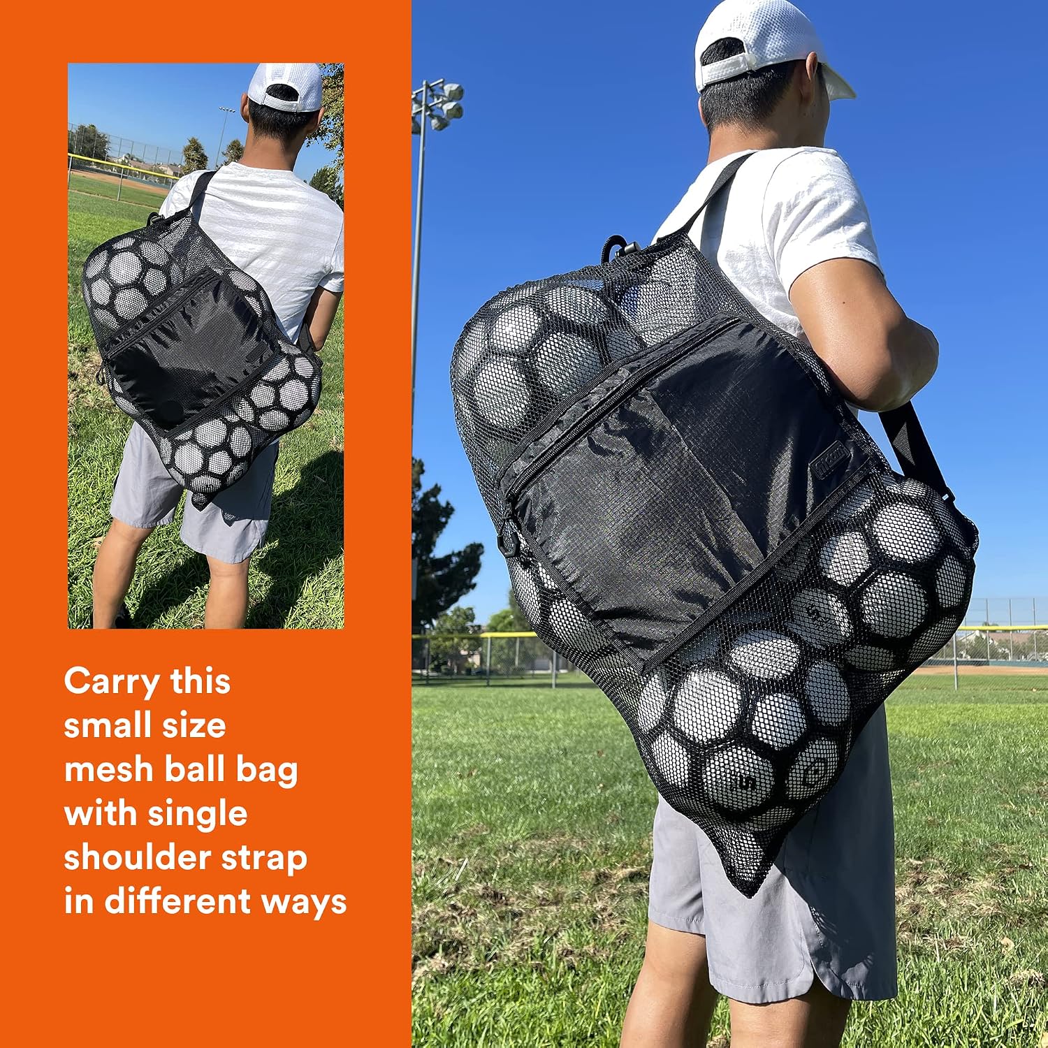 MB-1-S Small Soccer Ball Mesh Bag