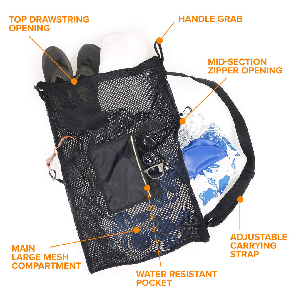mb-4 Large Mesh Swim Drawstring Sling