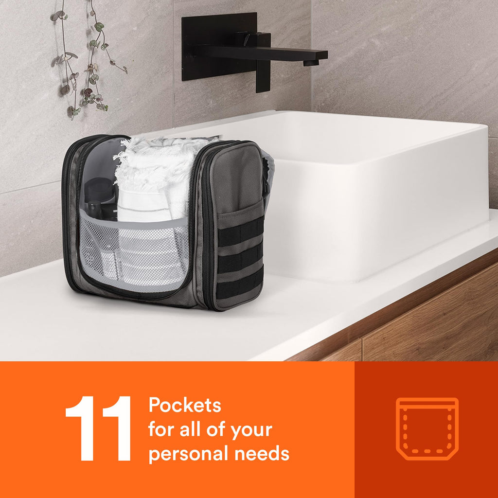 DK-2 Tactical Inspired Hanging Toiletry Bag