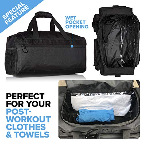 DB-2 20" 32L Sports Gym Duffle Bag With Shoe Compartment