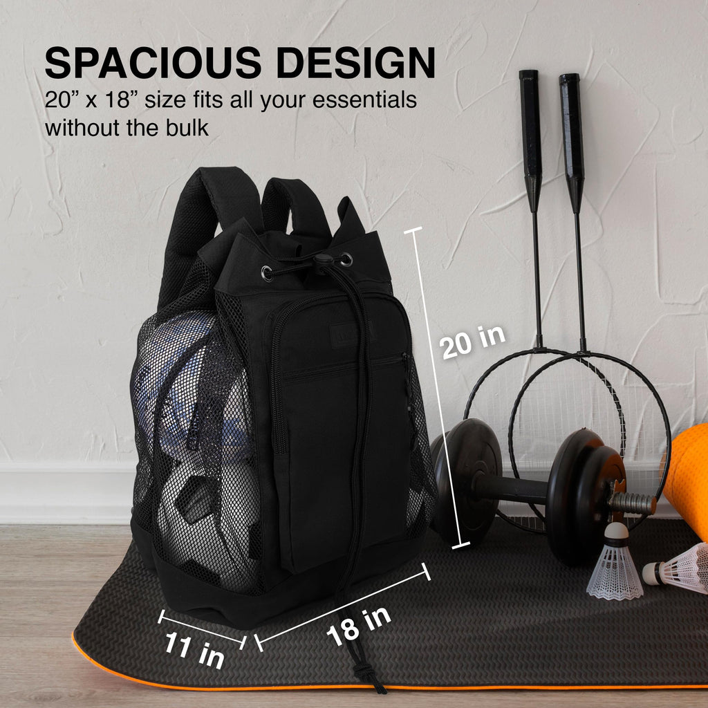 MB-7 Small Mesh Equipment Ball Backpack