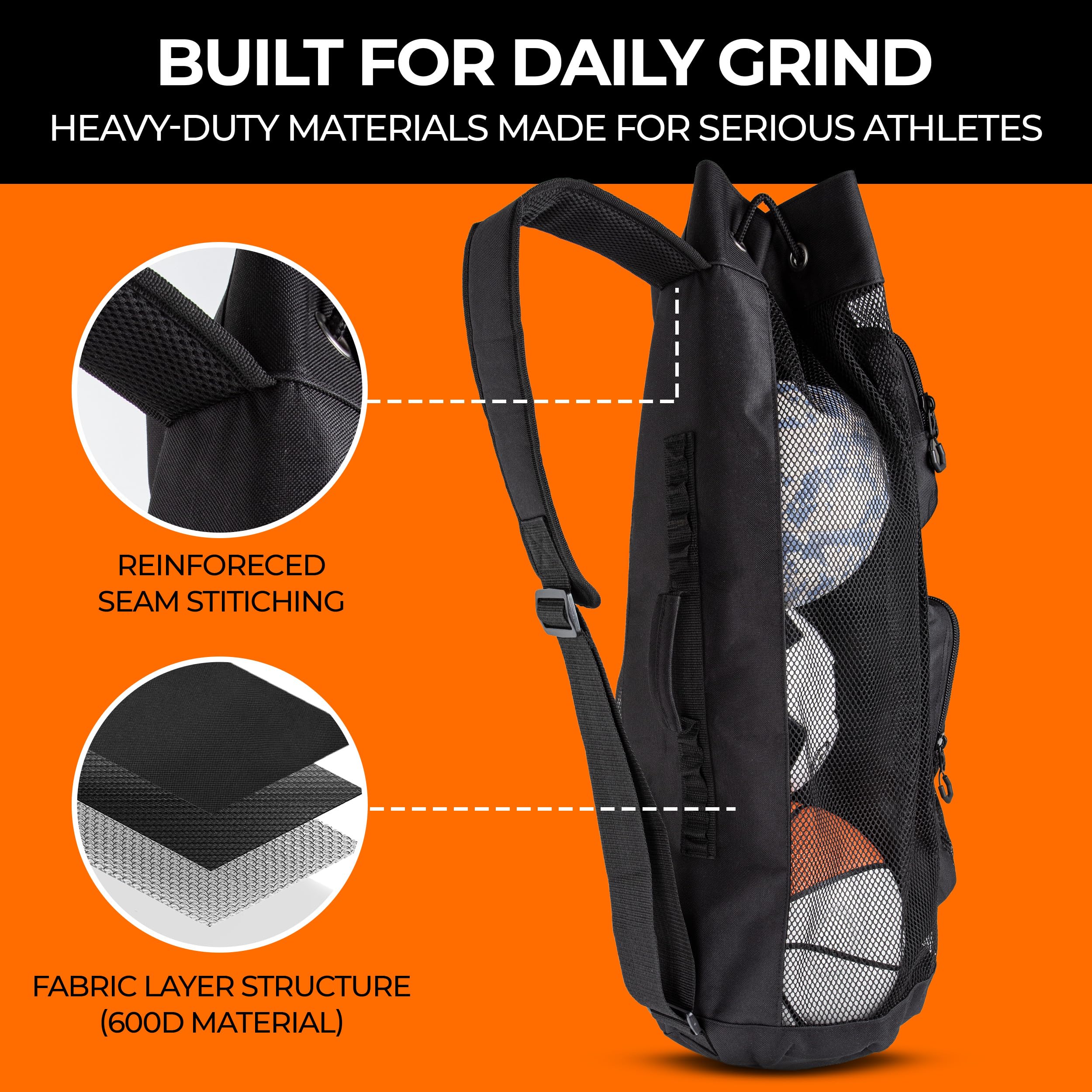 MB-9 47L Mesh Equipment Ball Bag