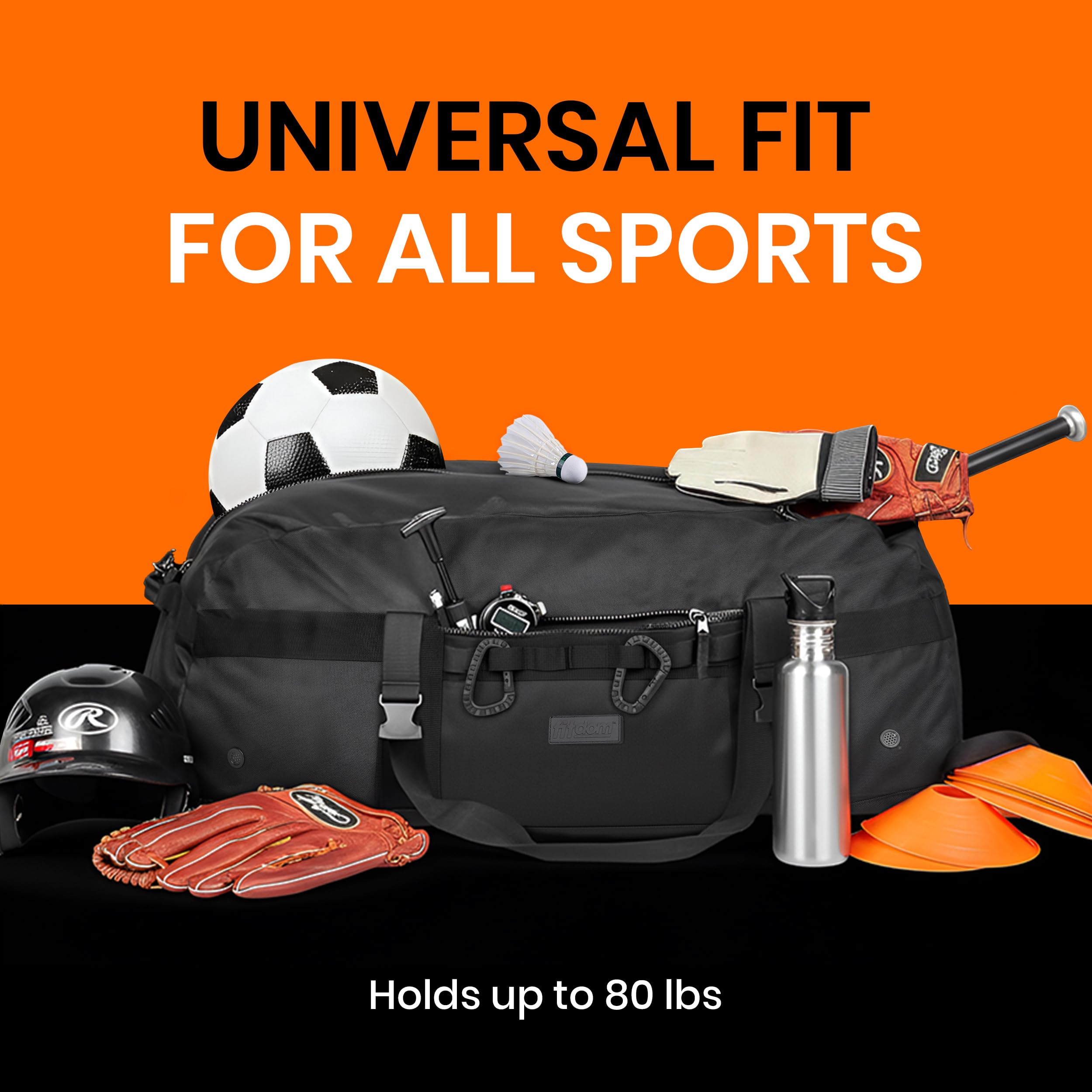 DB-1 132L 36" Heavy Duty Sports Equipment Duffel Bag