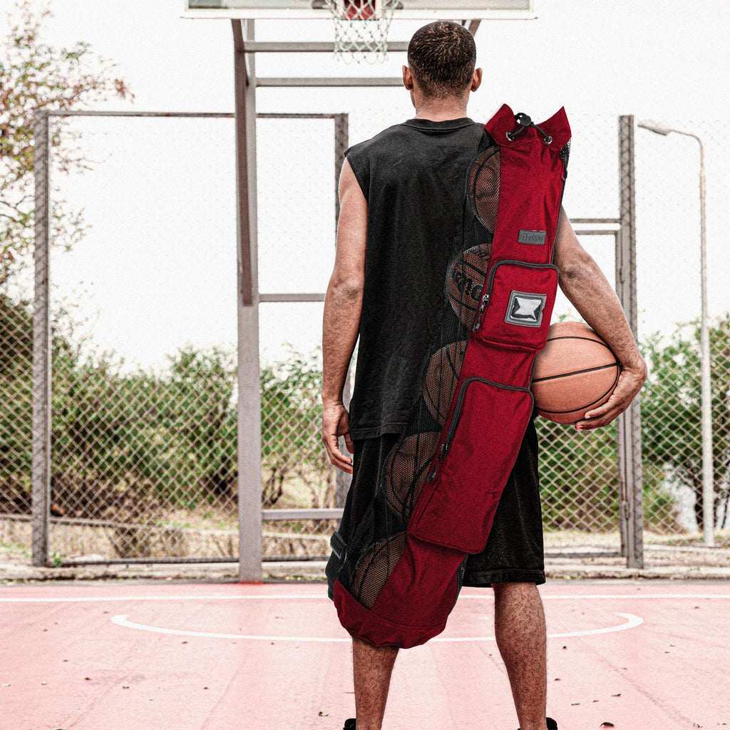 MB-3 5 Basketballs Mesh Equipment Bag