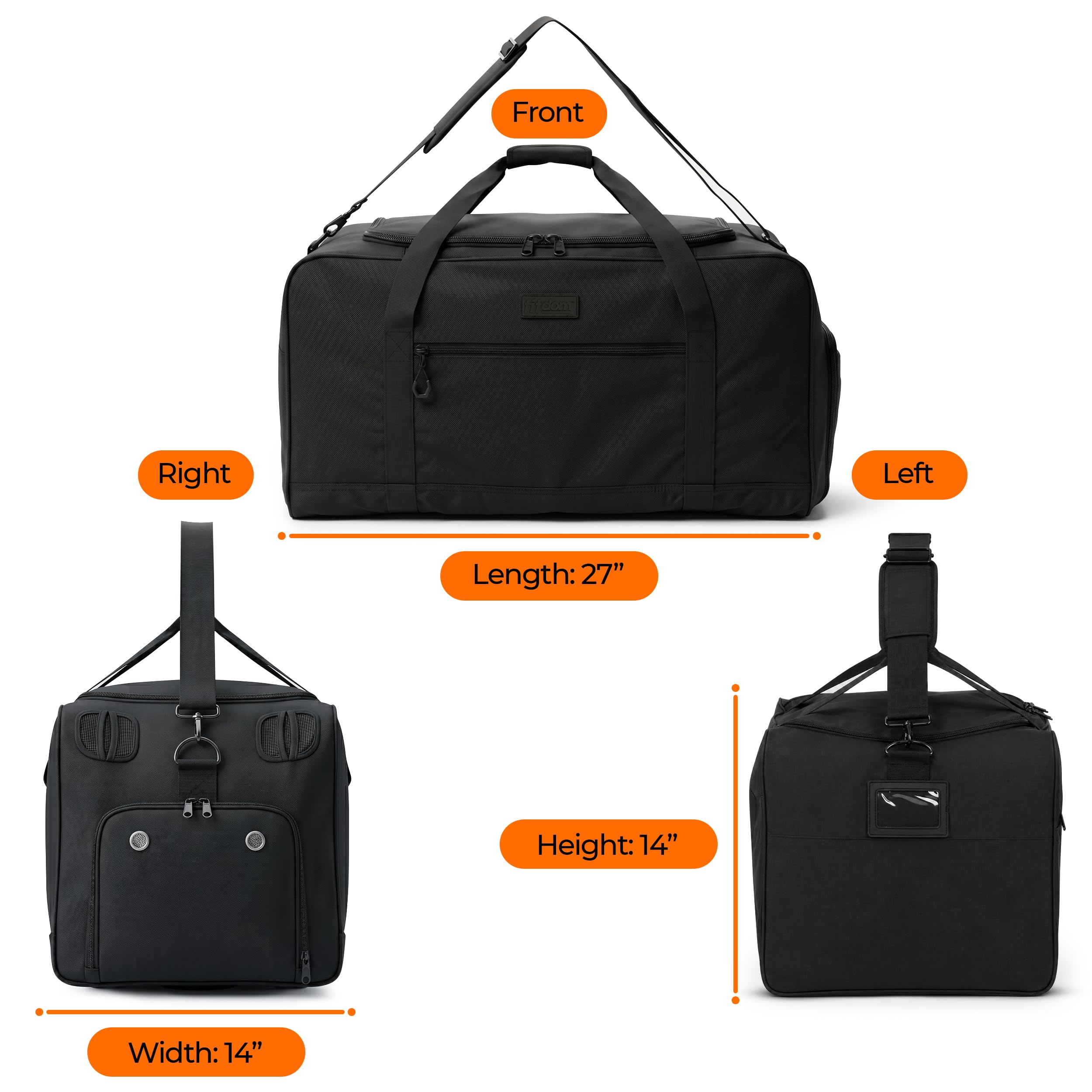DB-6 86L 27" Baseball Softball Equipment Bag