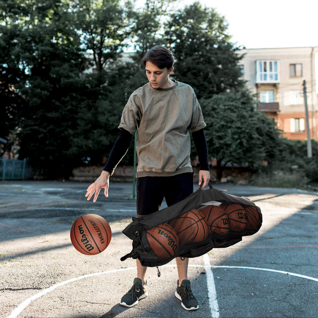 MB-3 5 Basketballs Mesh Equipment Bag