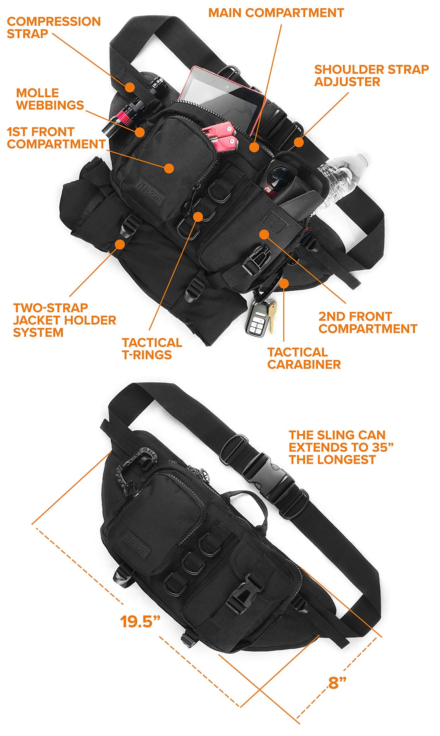 SB-2 Tactical Inspired Large Fanny Pack