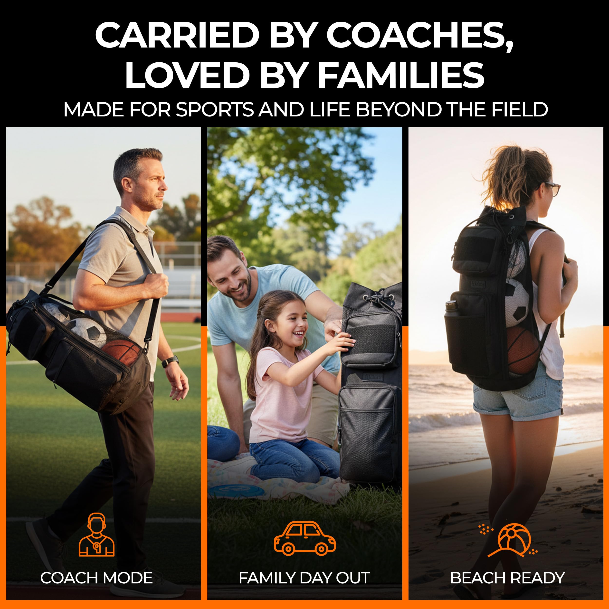 MB-9 47L Mesh Equipment Ball Bag