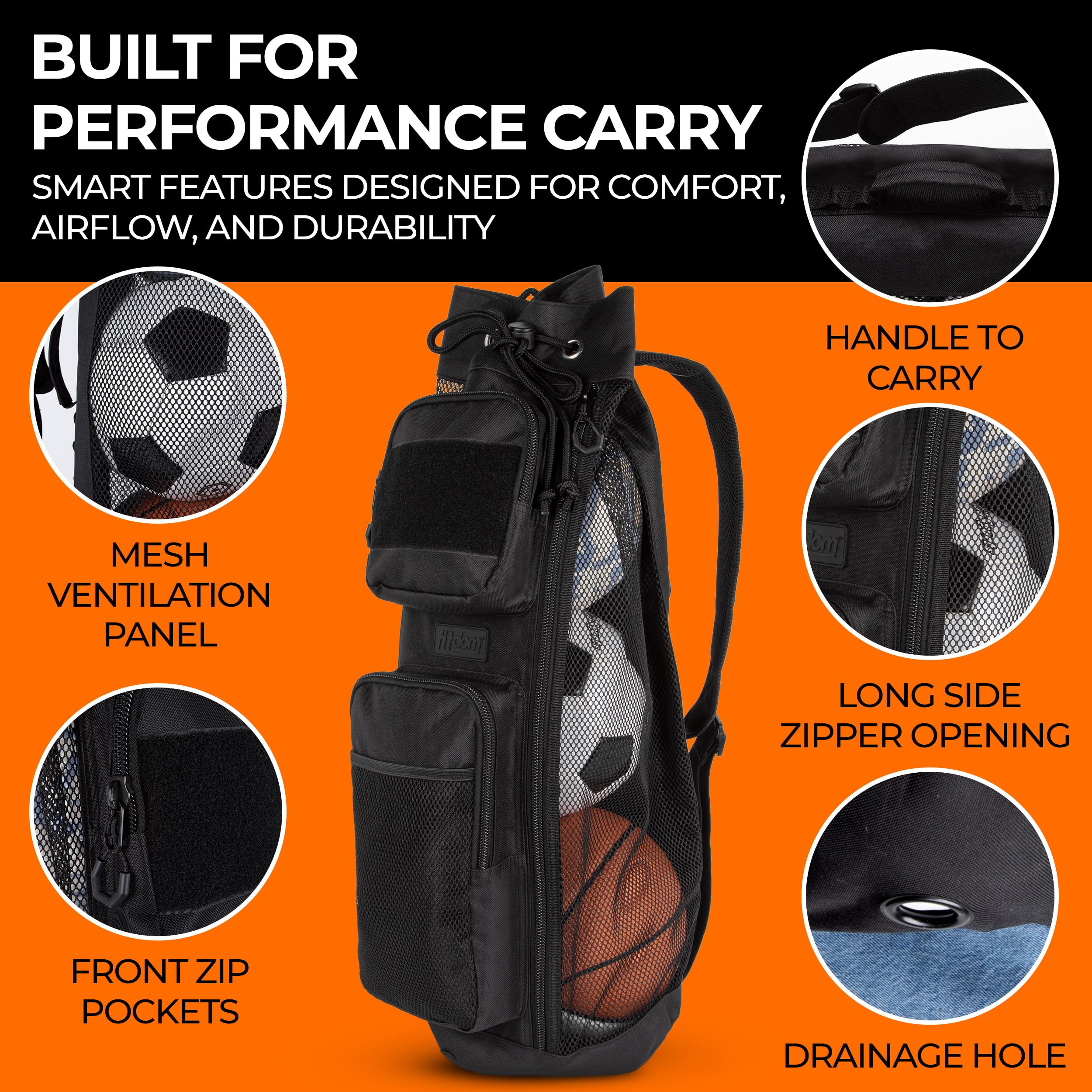 MB-9 47L Mesh Equipment Ball Bag