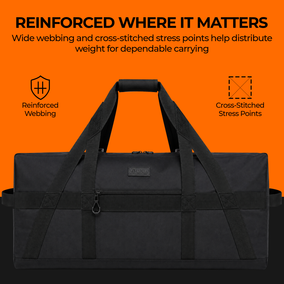 DB-11 100L 32" Extra Large Heavy Duty Equipment Travel Storage Duffle Bag