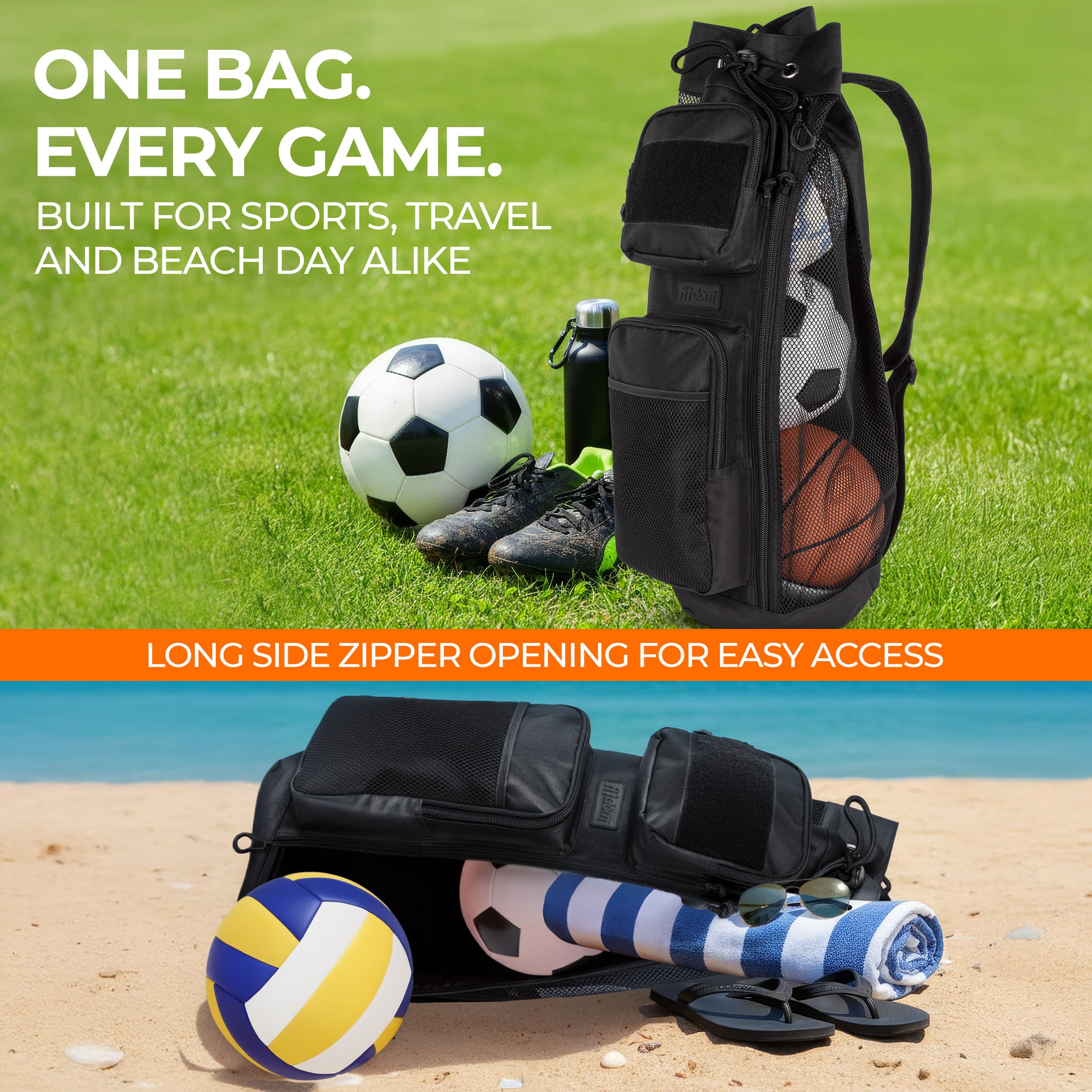 MB-9 47L Mesh Equipment Ball Bag