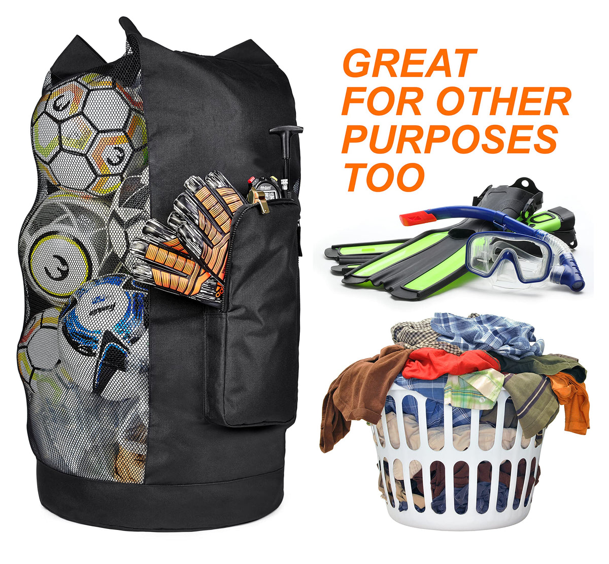 MB-2 Heavy Duty XL Mesh Equipment Ball Bag