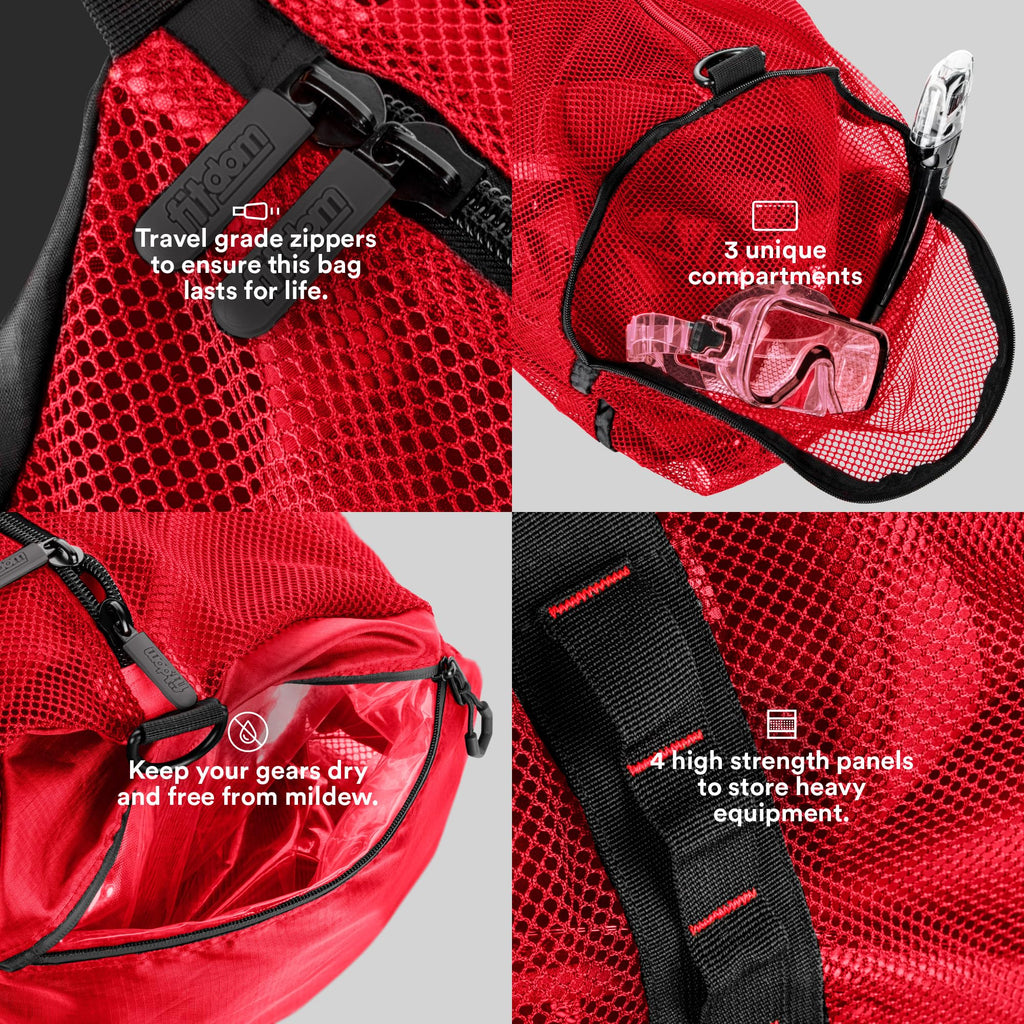 MD-1 90L Mesh Snorkel Equipment Bag