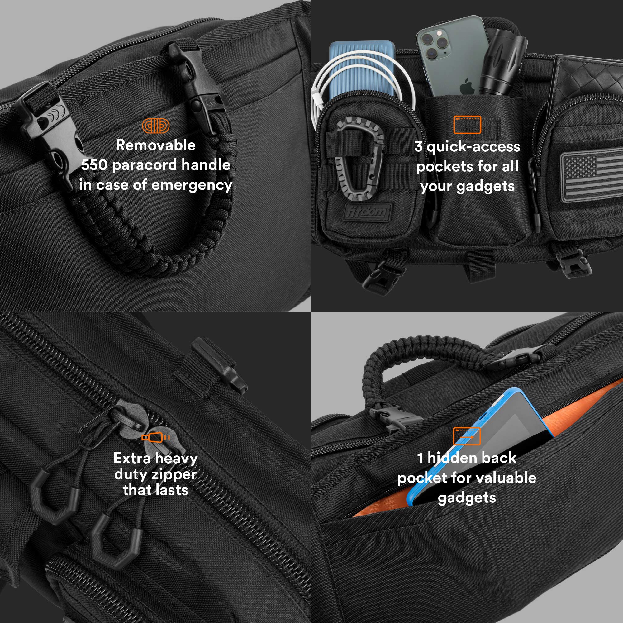 SB-2 Tactical Inspired Large Fanny Pack