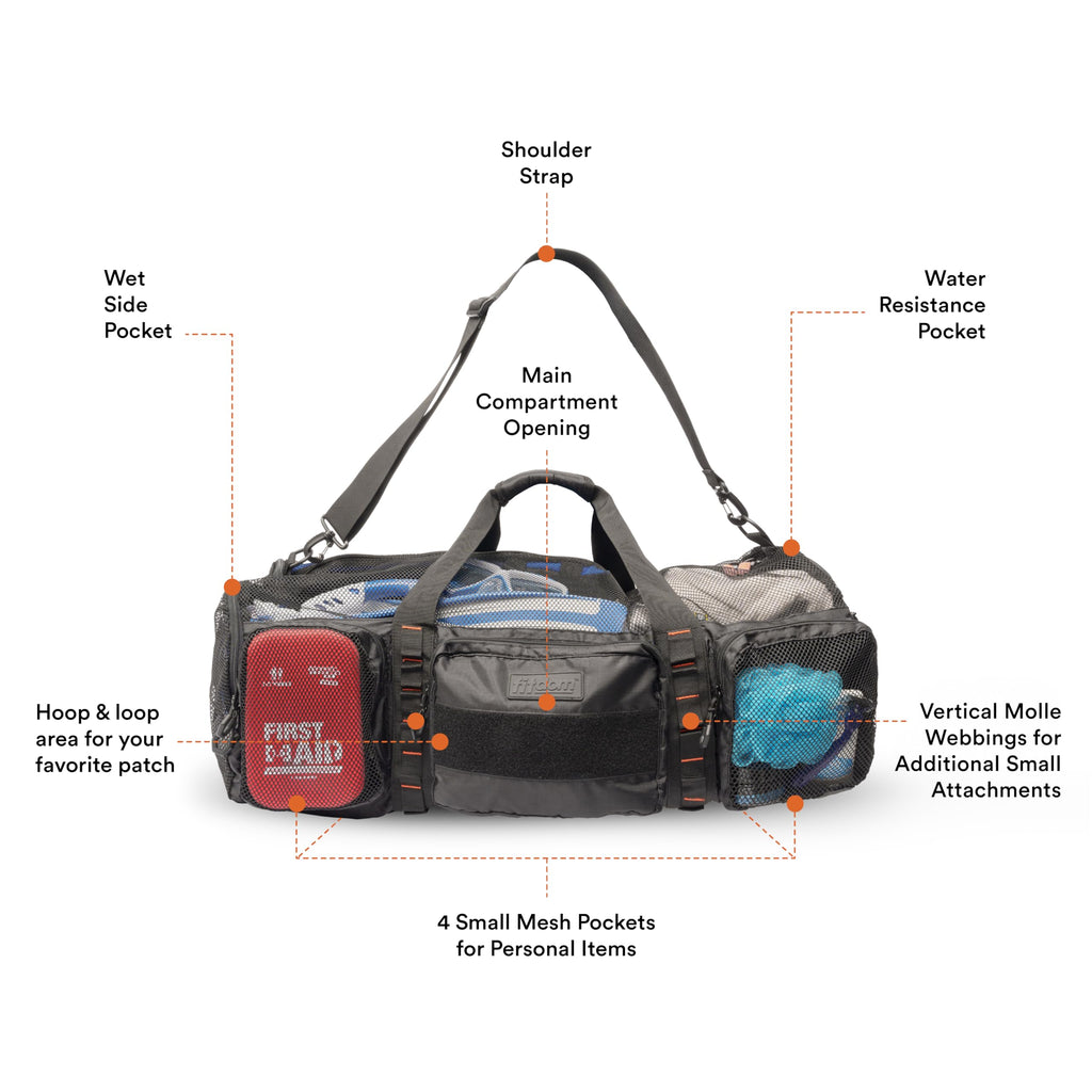 MD-2 90L Water Sports Mesh Duffle Bag