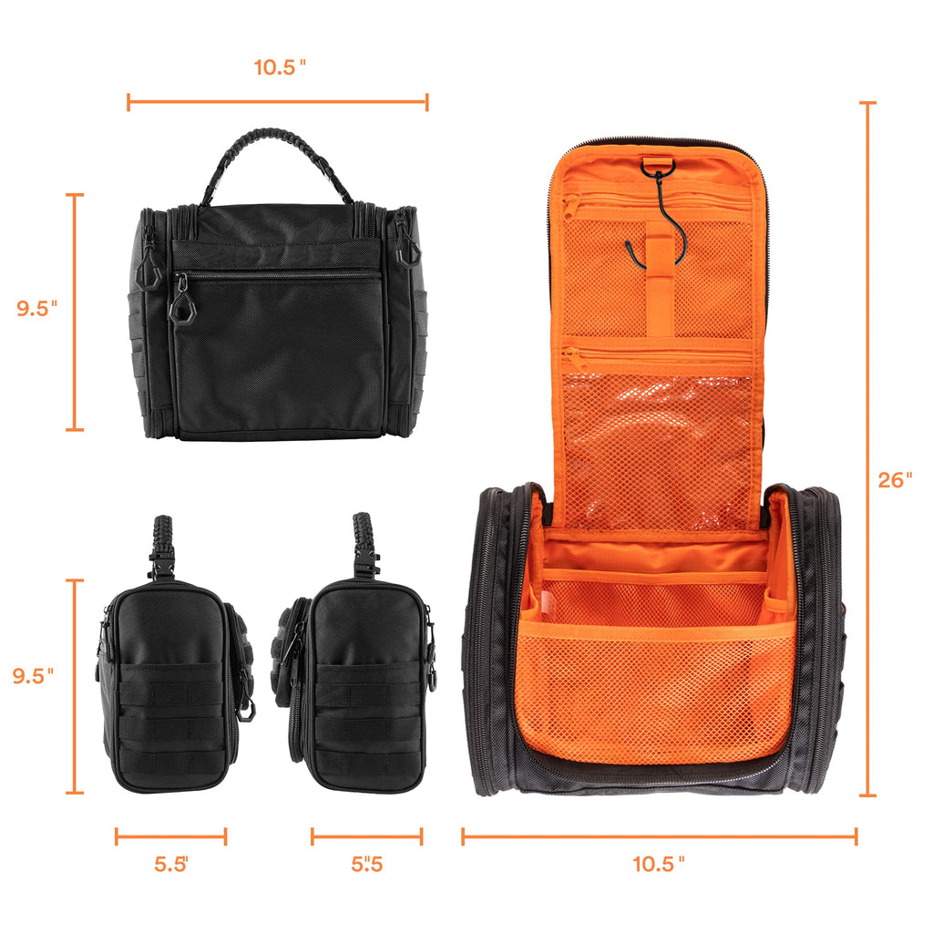 DK-2 Tactical Inspired Hanging Toiletry Bag