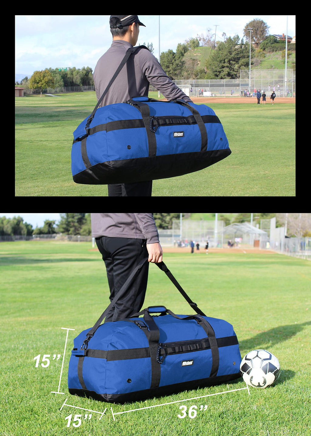 DB-1 132L 36" Heavy Duty Sports Equipment Duffel Bag