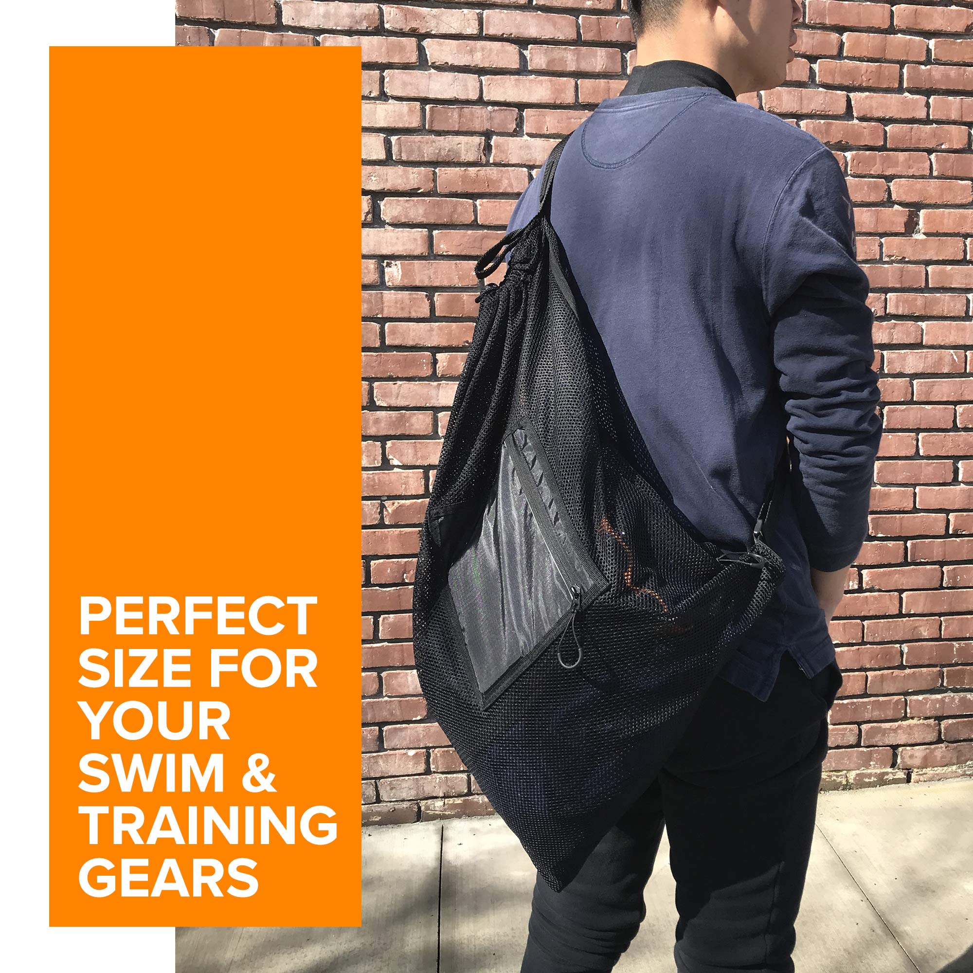mb-4 Large Mesh Swim Drawstring Sling
