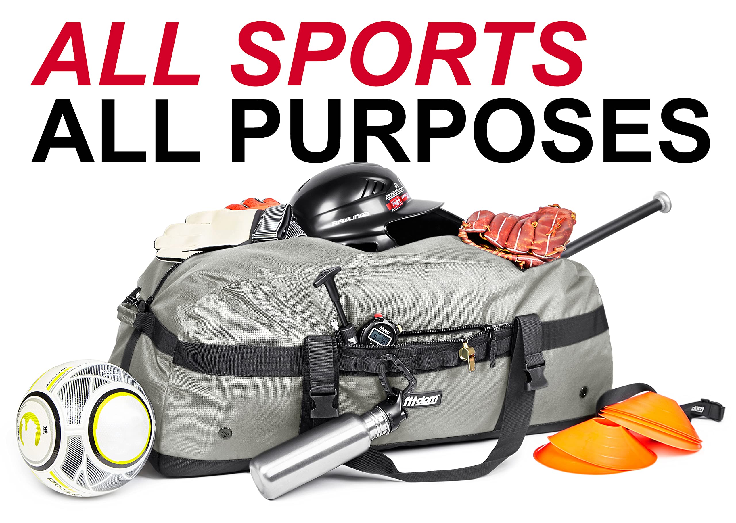 DB-1 132L 36" Heavy Duty Sports Equipment Duffel Bag