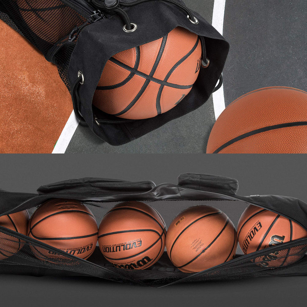 MB-3 5 Basketballs Mesh Equipment Bag