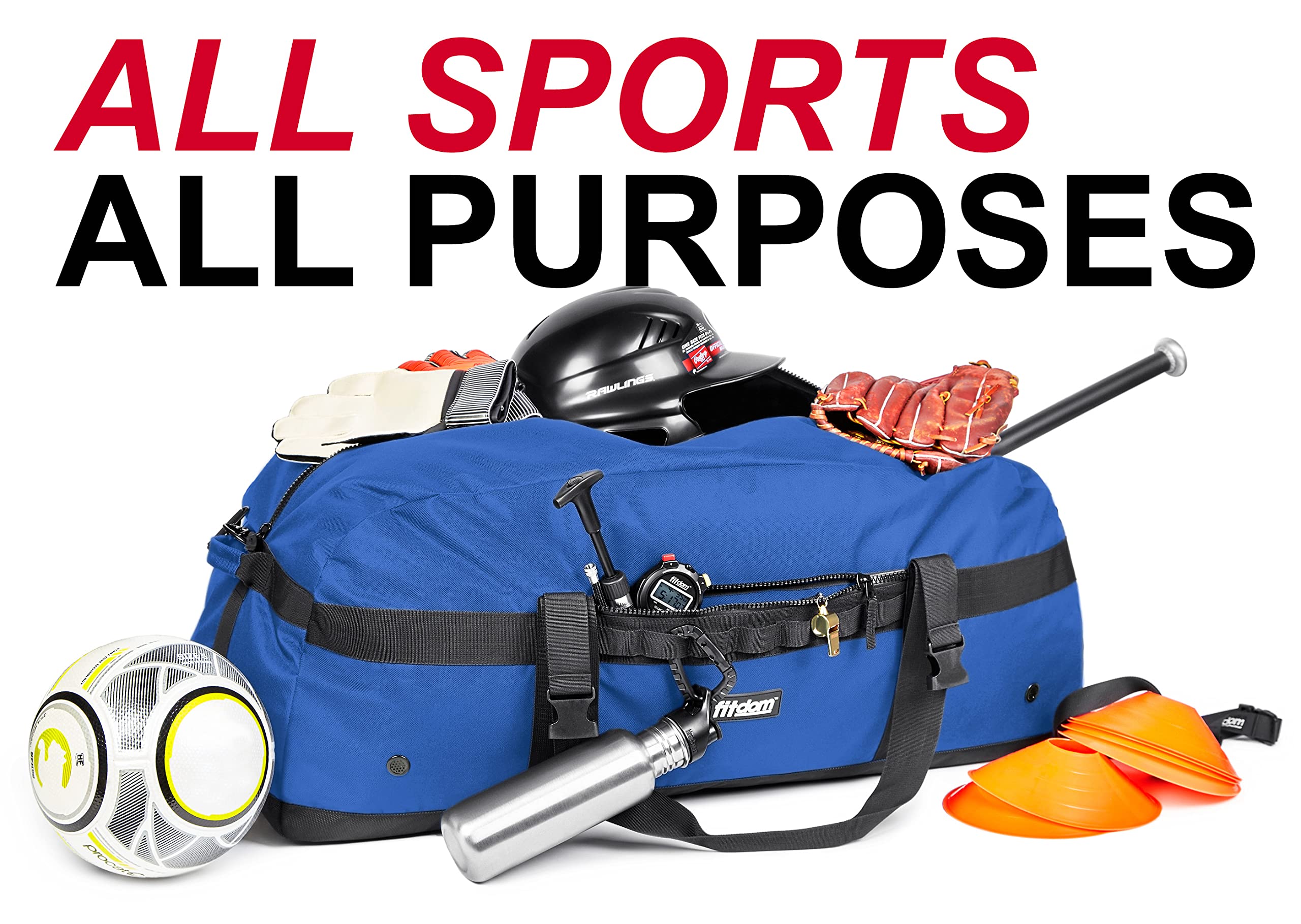 DB-1 132L 36" Heavy Duty Sports Equipment Duffel Bag